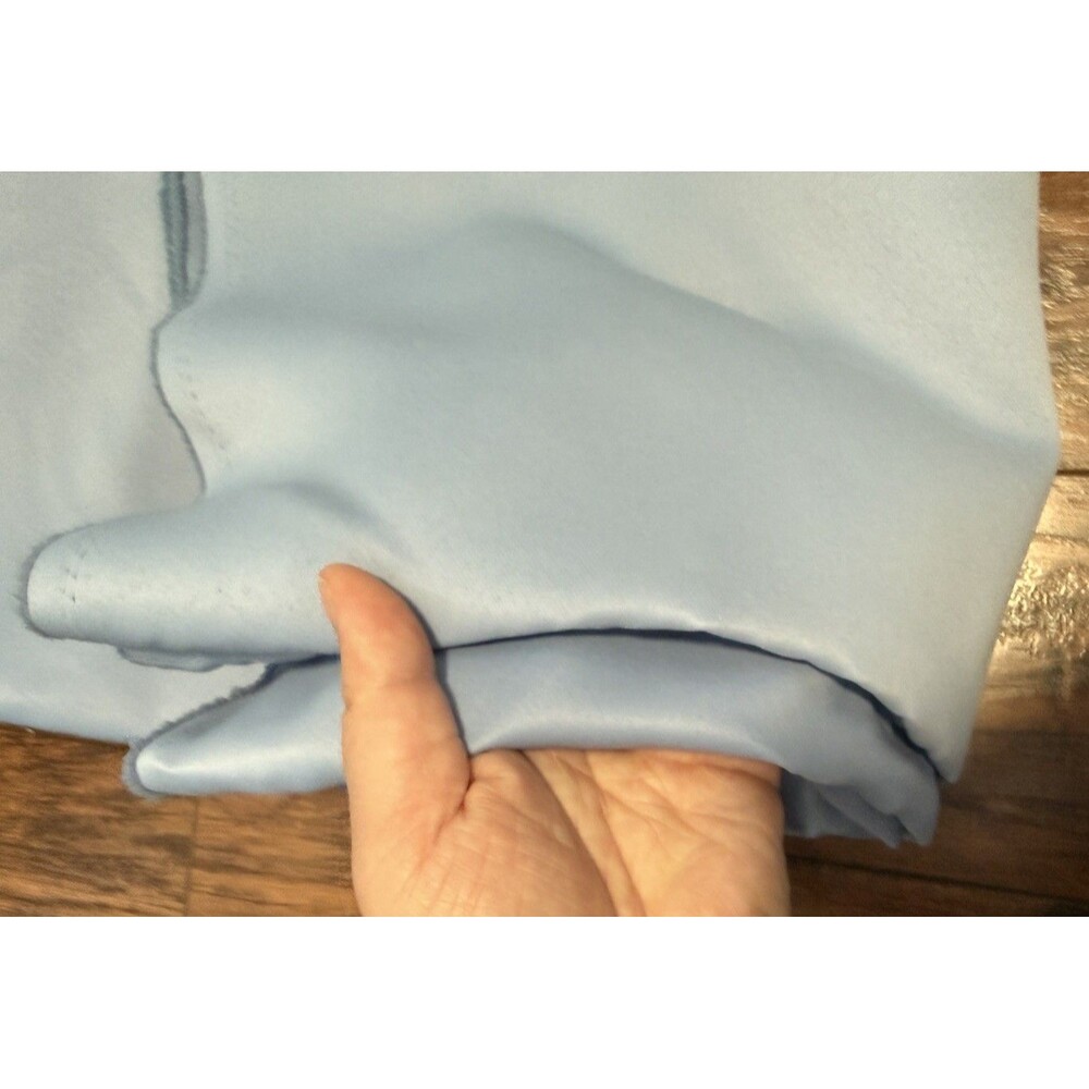 61" x 2.5 yards- Blue Eventide Heavy Double Brushed Satin Face Fabric